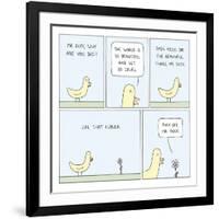 The World and Mr. Duck-Reza Farazmand-Framed Art Print