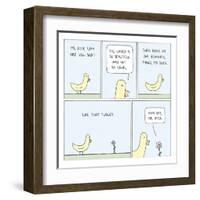 The World and Mr. Duck-Reza Farazmand-Framed Art Print