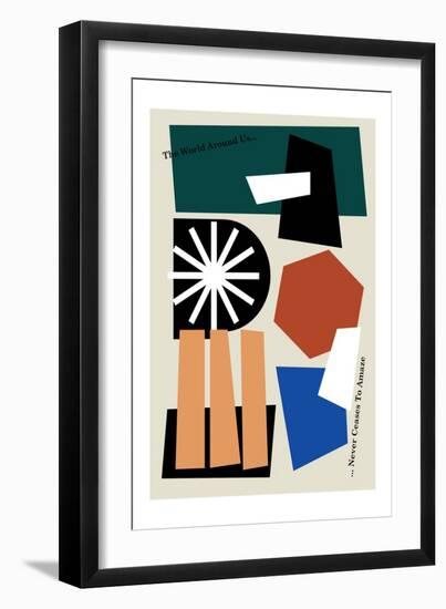 The World around Us Greige-Frances Collett-Framed Giclee Print