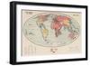 The World at War, 1914-1918 (Colour Litho)-English School-Framed Giclee Print