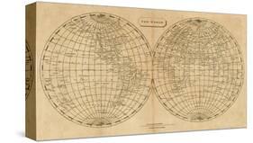 The World, c.1812-Aaron Arrowsmith-Stretched Canvas