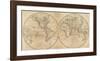 The World, c.1825-Mathew Carey-Framed Art Print