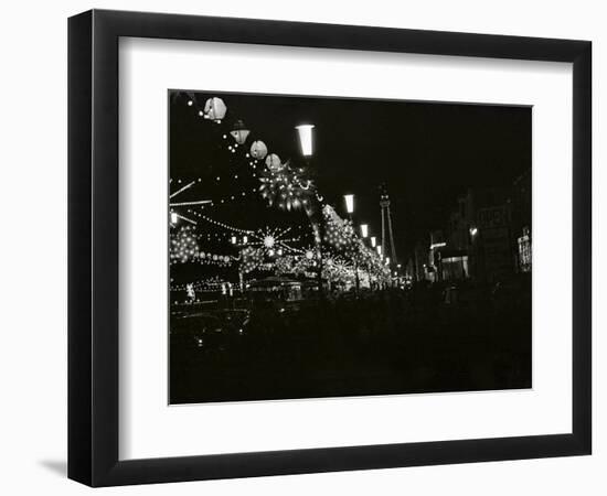 The World Famous Blackpool Illuminations in the Lancashire Seaside Resort-null-Framed Photographic Print