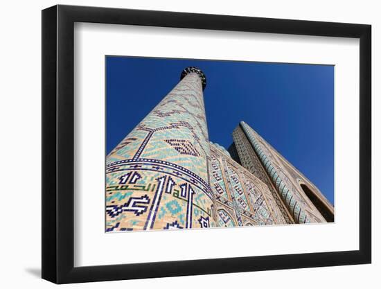 The world-famous Islamic architecture of Samarkand, Uzbekistan, Central Asia-David Pickford-Framed Premium Photographic Print