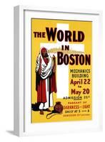 The World in Boston, Mechanics Building, April 22 to May 20-null-Framed Art Print