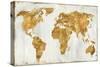 The World In Gold-Russell Brennan-Stretched Canvas