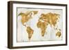 The World In Gold-Russell Brennan-Framed Art Print