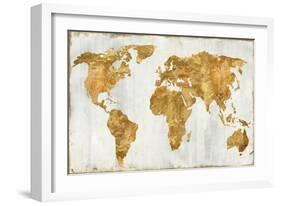 The World In Gold-Russell Brennan-Framed Art Print