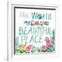 The World Is a Beautiful Place-Ling's Workshop-Framed Art Print