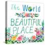 The World Is a Beautiful Place-Ling's Workshop-Stretched Canvas