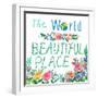 The World Is a Beautiful Place-Ling's Workshop-Framed Art Print