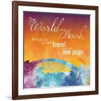 The World is A Book-Lauren Gibbons-Framed Art Print