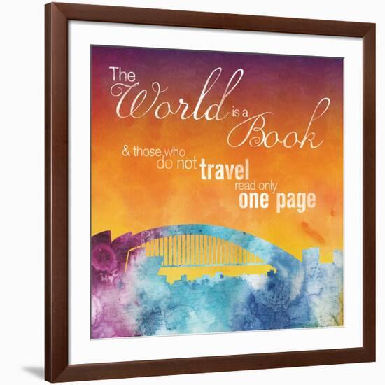 The World is A Book-Lauren Gibbons-Framed Art Print