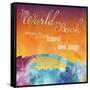 The World is A Book-Lauren Gibbons-Framed Stretched Canvas