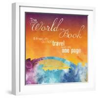 The World is A Book-Lauren Gibbons-Framed Art Print