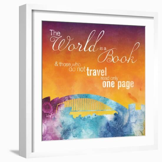 The World is A Book-Lauren Gibbons-Framed Art Print