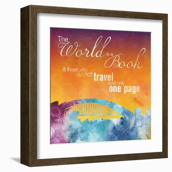 The World is A Book-Lauren Gibbons-Framed Art Print