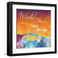 The World is A Book-Lauren Gibbons-Framed Art Print