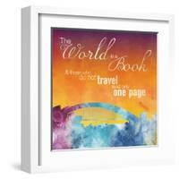 The World is A Book-Lauren Gibbons-Framed Art Print