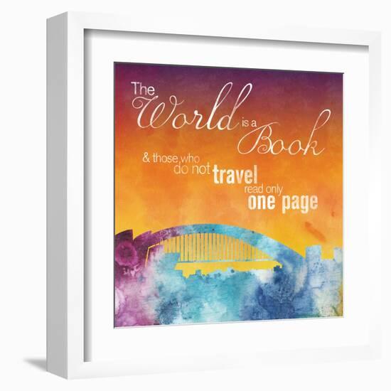 The World is A Book-Lauren Gibbons-Framed Art Print