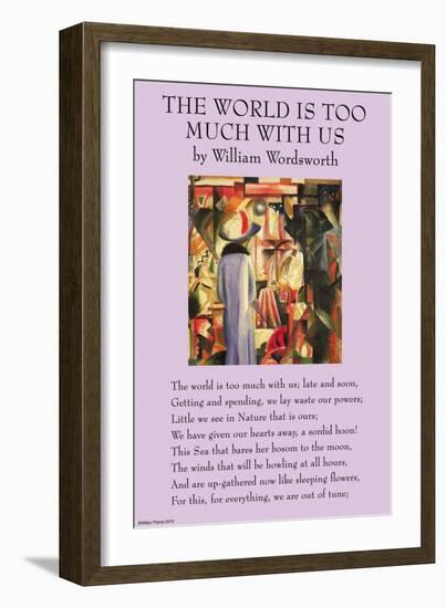 The World Is Too Much With Us-null-Framed Art Print