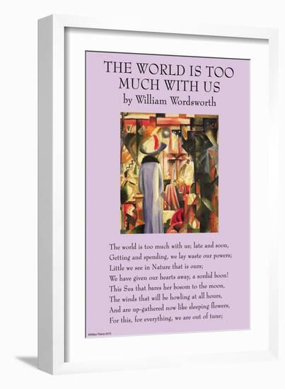 The World Is Too Much With Us-null-Framed Art Print