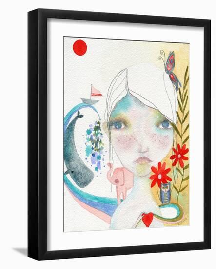 The World Keeps Moving-Wyanne-Framed Giclee Print
