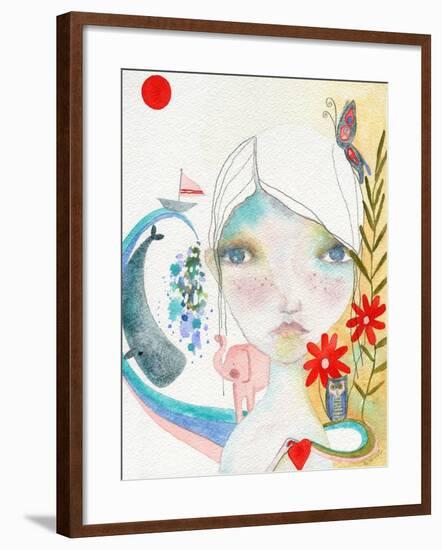 The World Keeps Moving-Wyanne-Framed Giclee Print