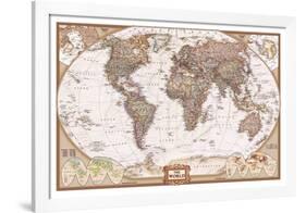 The World Map-null-Framed Poster