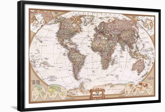 The World Map-null-Framed Poster