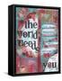 The World Needs You-Cherie Burbach-Framed Stretched Canvas