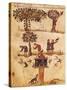 The World of Birds, Miniature from De Venatione, Greek Treatise on Hunting-null-Stretched Canvas