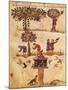 The World of Birds, Miniature from De Venatione, Greek Treatise on Hunting-null-Mounted Giclee Print