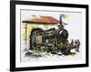 The World of Speed and Power: A Honschel Constructed 2-6-4 Tank Locomotive of 1929 Vintage-John S. Smith-Framed Giclee Print