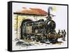 The World of Speed and Power: A Honschel Constructed 2-6-4 Tank Locomotive of 1929 Vintage-John S. Smith-Framed Stretched Canvas