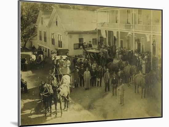 The World Of Stagecoach Transportation, California-null-Mounted Art Print