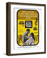 The World of Suzie Wong, from Left: William Holden, Nancy Kwan, 1960-null-Framed Art Print