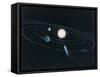 The World of the Inner Solar System-Digital Vision.-Framed Stretched Canvas