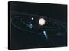 The World of the Inner Solar System-Digital Vision.-Stretched Canvas