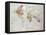 The World on Mercator's Projection, 1920-null-Framed Stretched Canvas
