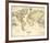 The World, on Mercator's Projection-David H^ Burr-Framed Premium Giclee Print