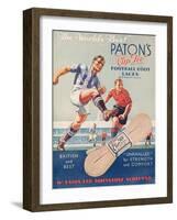 The World's Best', Poster Advertising Paton's Cup Tie Boot Laces-null-Framed Giclee Print