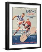 The World's Best', Poster Advertising Paton's Cup Tie Boot Laces-null-Framed Giclee Print