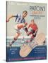 The World's Best', Poster Advertising Paton's Cup Tie Boot Laces-null-Stretched Canvas