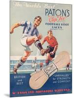 The World's Best', Poster Advertising Paton's Cup Tie Boot Laces-null-Mounted Giclee Print