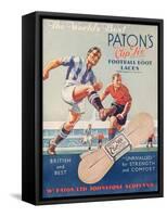 The World's Best', Poster Advertising Paton's Cup Tie Boot Laces-null-Framed Stretched Canvas