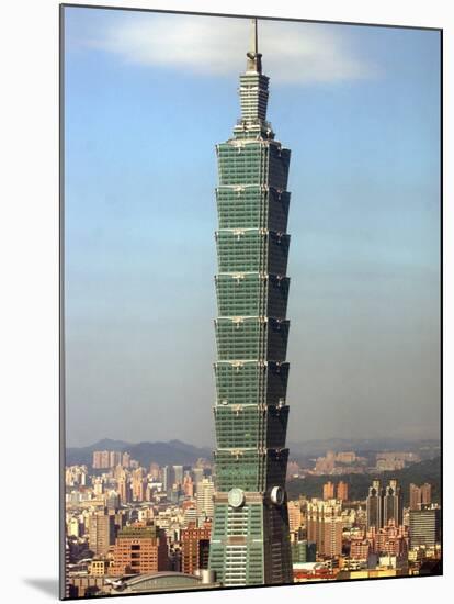 The World's Tallest Building the Taipei 101-null-Mounted Premium Photographic Print