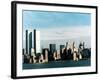 The World Trade Center's Twin Towers Dominate the New York Skyline-null-Framed Photographic Print