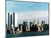 The World Trade Center's Twin Towers Dominate the New York Skyline-null-Mounted Photographic Print