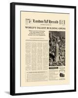 The Worlds' Tallest Building Opens-The Vintage Collection-Framed Giclee Print